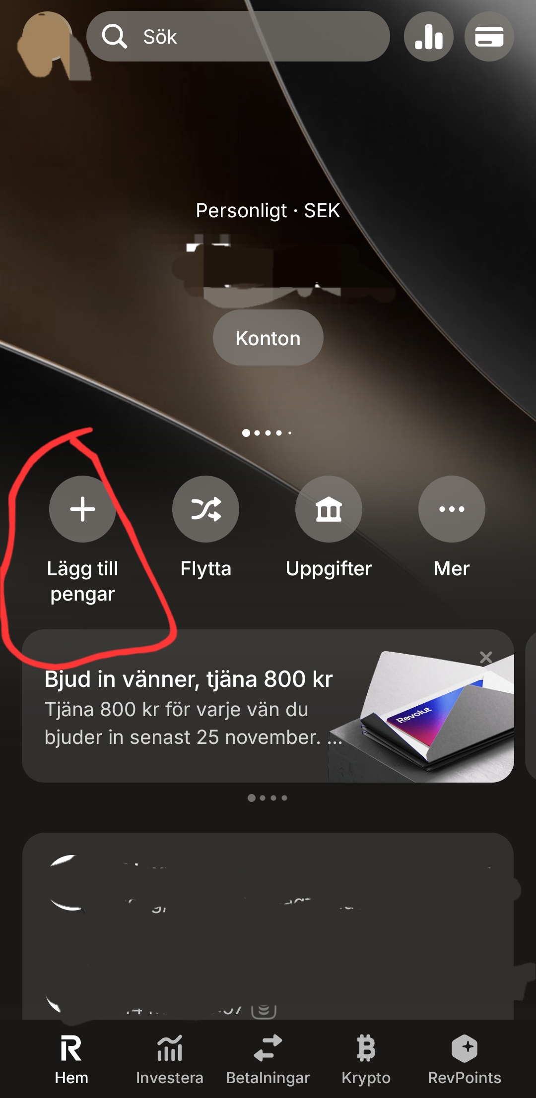 Lägg till pengar på Revolut